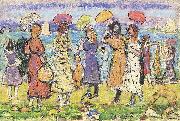 Maurice Prendergast Sunny Day at the Beach France oil painting artist